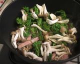 菜の花とベーコンのクリームパスタ作り方7写真