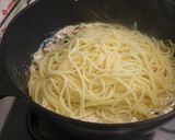 菜の花とベーコンのクリームパスタ作り方12写真