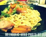 ウインナーとガラスープでお手軽塩焼きそば作り方5写真