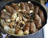 おかずになる～牛ねぎ～すき焼き味作り方3写真