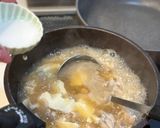 満腹感◎豚と豆腐のトロたまスープ作り方4写真