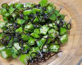 蒸しオクラの塩昆布和え作り方4写真