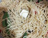 鶏ひき肉とししとうのパスタ作り方4写真