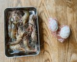 塩卵がけエビ作り方1写真
