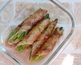お弁当に〜♪にんにくの芽豚肉巻きソテー作り方5写真