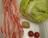 豚ばら肉の生姜焼き・春きゃべつ2種添え作り方1写真
