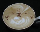 【カフェラテ】サクラサク春の華やかラテ作り方8写真
