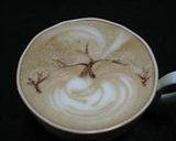【カフェラテ】サクラサク春の華やかラテ作り方9写真