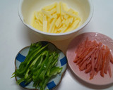 じゃがいもとピーマンのマヨ醤油炒め🤣🤣🤣作り方2写真