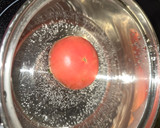簡単おつまみ　トマトのキムチ和え作り方1写真