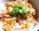 簡単＆節約ランチ★天かすの玉子丼作り方3写真