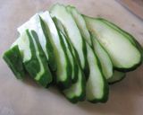 野菜たっぷり、赤かぼちゃの冷やし中華風作り方2写真