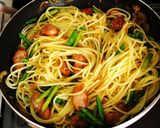 ウインナーのマヨ醤油パスタ作り方7写真