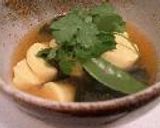 タマゴ豆腐とさやいんげんのお味噌汁作り方2写真