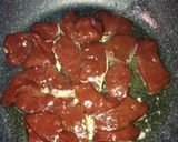 レバーとにんにくの芽のオイマヨ炒め★作り方2写真