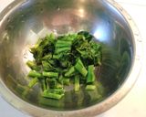 春のおつまみ♫菜花とハムの一口パイ✿作り方1写真