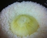炊飯器調理＊新たまねぎの炊き込みごはん作り方3写真
