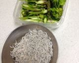 カリカリ食感！じゃこと菜の花パスタ作り方1写真