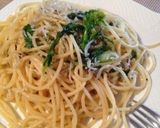 カリカリ食感！じゃこと菜の花パスタ作り方5写真