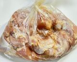 肉汁閉じ込める！鶏もも肉の青のり唐揚げ作り方1写真
