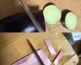 簡単！なすとベーコンのバターパスタ♪作り方1写真