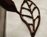 * デコ ❤ チョコレートの葉っぱ♪作り方4写真