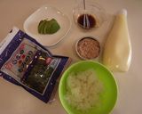 ５分でランチ☆カフェ風アボカド丼作り方1写真