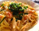 きのこと鮭の簡単クリームパスタ＊作り方9写真