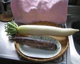 イカ大根コロ（イカの肝）入り作り方1写真