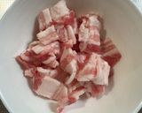 簡単豚バラ肉とニンニクの芽の炒め物作り方2写真
