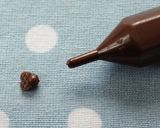 * デコ ❤ チョコレートの葉っぱ♪作り方3写真