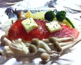 塩麹でつけた鮭のホイル焼き作り方3写真