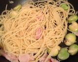 【約460Kcal】空豆と生ハムのパスタ作り方7写真