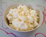 手作りリコッタチーズで食べるカプチーノ♪作り方1写真