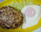 ハンバーグ＆目玉焼きでロコモコ風♪作り方6写真