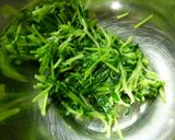 豆苗のキムチ和え作り方1写真