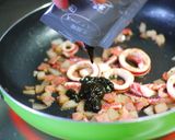イカ墨パスタ＊市販ペーストで手軽ランチ作り方3写真