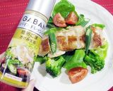 簡単柔らか☆カリカリ蒸し鶏のごまドレがけ作り方6写真