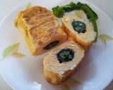 シンプルな菜の花のタマゴ焼き作り方2写真