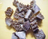 じゃが芋とはちの巣のオイスターソース炒め作り方1写真