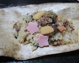 すき焼きおこわ作り方3写真
