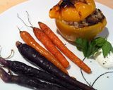 カレーピラフの焼きパプリカ詰め＆焼き野菜作り方12写真