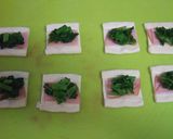 春のおつまみ♫菜花とハムの一口パイ✿作り方7写真