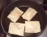 巻いて焼くだけ春巻き　シーチキハムトマト作り方3写真