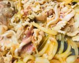 豚こまぎれ肉●トマト缶炒めのオムレツ作り方2写真