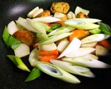 カブと揚げはんぺんの炒め煮作り方5写真