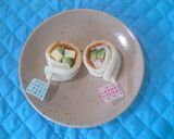 緑と黄色のちくわまき作り方7写真