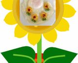 とにかく可愛く目玉焼♪お花をＯＮ♪No３作り方6写真