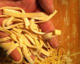 手打ち生パスタでクリーム系のパスタ完食作り方12写真