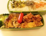 ポテトでお弁当おかず・マヨカレー焼き作り方3写真